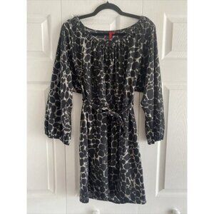 5/48 Women's Medium Animal Print Tie Waist Dress Casual Business Travel Event